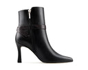 Astrid - Botines de Piel Negro