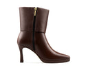 Lucía - Botines de Piel Café