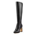 REGINA | BOTA LARGA DE PIEL NEGRA