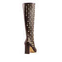 REGINA | BOTA LARGA DE PIEL CAFÉ