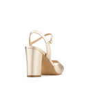 OLIVIA | SANDALIA DE PIEL PLATINO