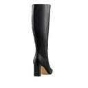 KARLA | BOTA LARGA DE PIEL NEGRA