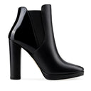 Carolina - Botines de Piel Negro