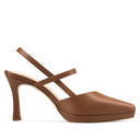 GALIA | ZAPATILLAS CAFÉ DE PIEL