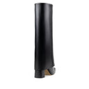 Ada - Botas Largas de Piel Negro | Davenia