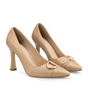 XIMENA | ZAPATILLAS BEIGE DE PIEL