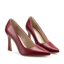 Antonella - Zapatillas de Piel Roja | Davenia