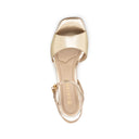 ROMA | TACONES DORADOS DE PIEL