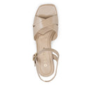 Auria - Tacones de Piel Beige | Davenia