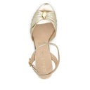 Bruna - Tacones de Piel Dorados | Davenia