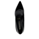 Tania - Zapatillas de Piel Charol Negras | Davenia