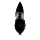 Alondra - Botines de Piel Charol Negro