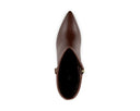 Lucía - Botines de Piel Café