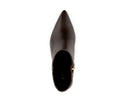 Selene - Botines de Piel Charol Chocolate