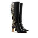 REGINA | BOTA LARGA DE PIEL NEGRA
