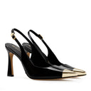 Ailin - Zapatillas de Piel Negro | Davenia