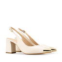 ADELA | ZAPATILLAS MARFIL DE PIEL