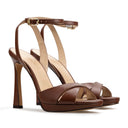 LILY | SANDALIAS DE PIEL CAFÉ