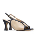 MAITE | TACONES DE PIEL NEGRO-BEIGE