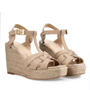 Alejandra - Alpargatas de Piel Beige | Davenia