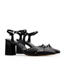 HANNAH | ZAPATILLA NEGRA DE PIEL