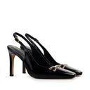 Alexia - Zapatillas de Piel Negra | Davenia