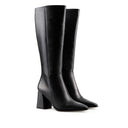 GALA | BOTA LARGA DE PIEL NEGRA