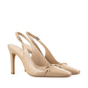 Alexia - Zapatillas de Piel Beige | Davenia