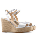 EMMA | ALPARGATA DE PIEL PLATA