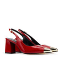 Adela - Zapatillas de Piel Roja | Davenia
