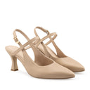 MARISOL | ZAPATILLAS BEIGE DE PIEL