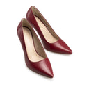 Antonella - Zapatillas de Piel Roja | Davenia