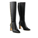REGINA | BOTA LARGA DE PIEL NEGRA