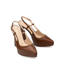 BRENDA | ZAPATILLA PIEL CAFÉ