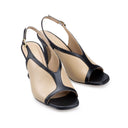MAITE | TACONES DE PIEL NEGRO-BEIGE