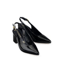 Bárbara- Zapatillas de Piel Negras | Davenia