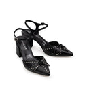 HANNAH | ZAPATILLA NEGRA DE PIEL