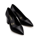 TANIA | ZAPATILLA DE PIEL NEGRO