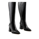GALA | BOTA LARGA DE PIEL NEGRA