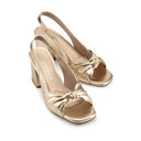 ELSA | SANDALIA DE PIEL CHAMPAGNE