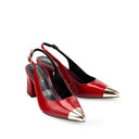 Adela - Zapatillas de Piel Roja | Davenia