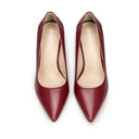 Antonella - Zapatillas de Piel Roja | Davenia