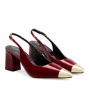Adela - Zapatillas de Piel Rojo Chili | Davenia
