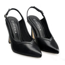 Bianca - Zapatillas de Piel Negras | Davenia
