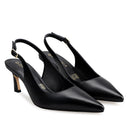 Zoe - Zapatillas de Piel Negras | Davenia