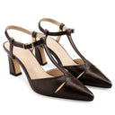 Magnolia - Zapatillas de Piel Café | Davenia