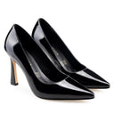 Antonella - Zapatillas de Piel Charol Negro