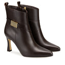 Alondra - Botines de Piel Café