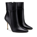 Raquel - Botines de Piel Negros