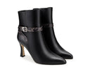 Astrid - Botines de Piel Negro